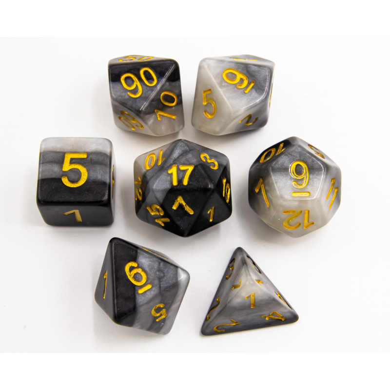 Dice Critical Hit: Poly 7 Set Multi-layer