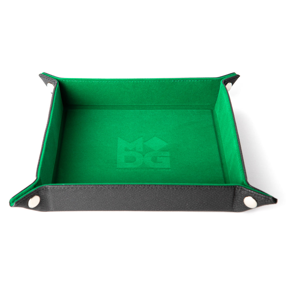 Dice Tray Fanroll: Fold Up Velvet w/Leather Backing