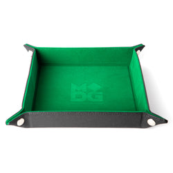 Dice Tray Fanroll: Fold Up Velvet w/Leather Backing