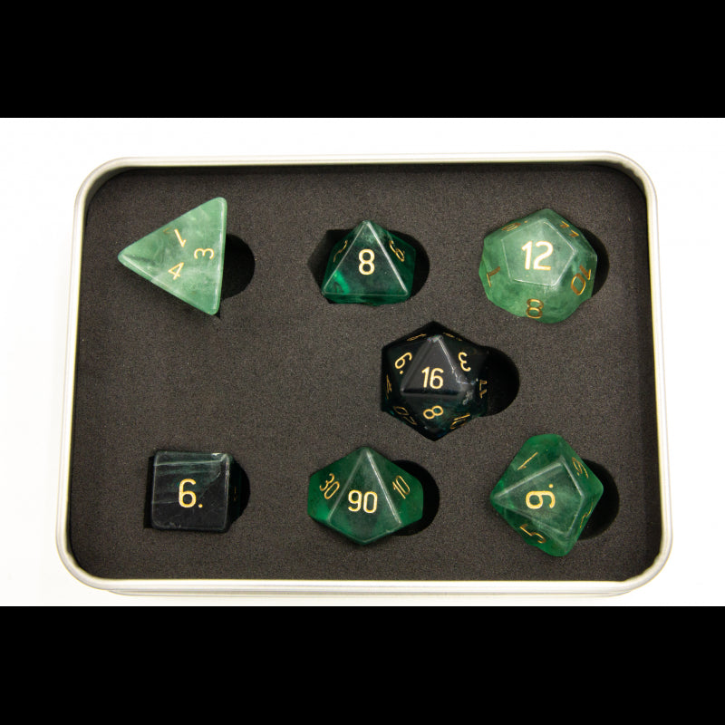 Dice Critical Hit: Poly 7 Set Gemstone