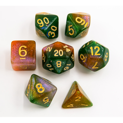 Dice Critical Hit: Poly 7 Set Shimmering Galaxy