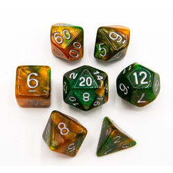 Dice Critical Hit: Poly 7 Set Sparkly Fusion