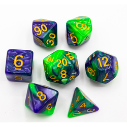 Dice Critical Hit: Poly 7 Set Fusion