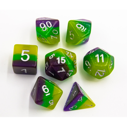 Dice Critical Hit: Poly 7 Set Multi-layer