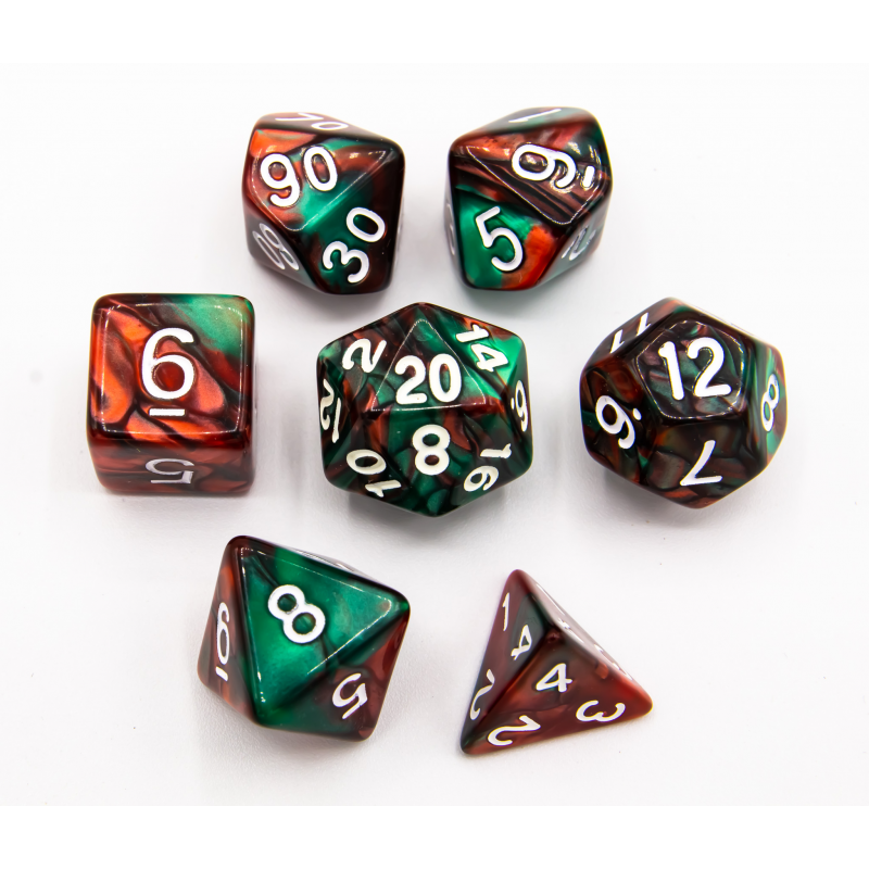 Dice Critical Hit: Poly 7 Set Fusion