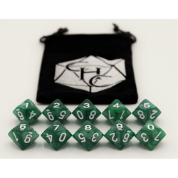 Dice Critical Hit: D10's Marbled