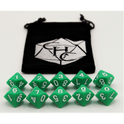 Dice Critical Hit: D10's Opaque