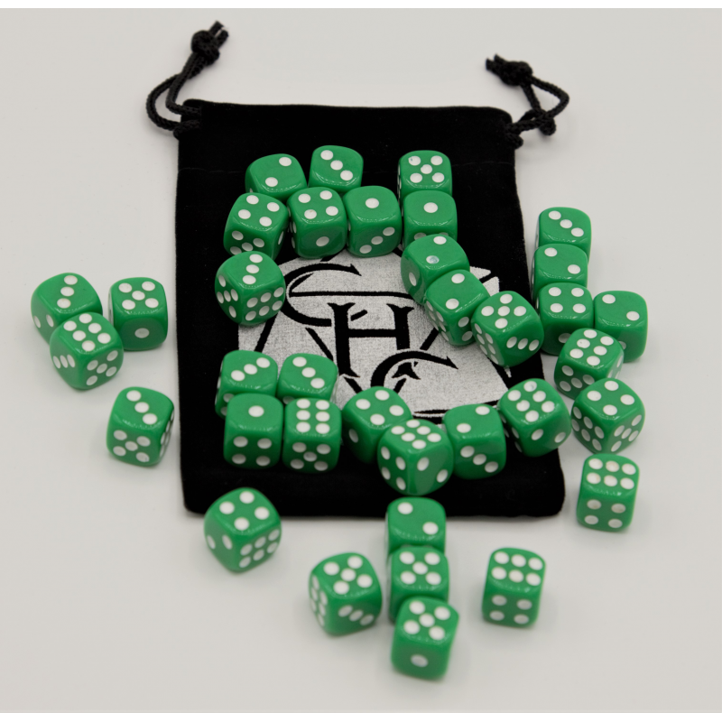 Dice Critical Hit: D06 12mm set of 36 Opaque