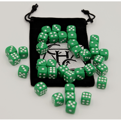 Dice Critical Hit: D06 12mm set of 36 Opaque