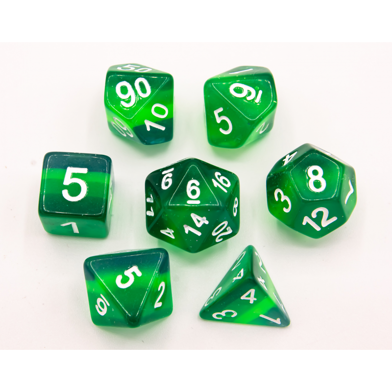 Dice Critical Hit: Poly 7 Set Aurora