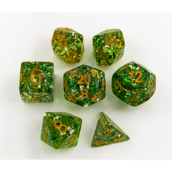 Dice Critical Hit: Poly 7 Set Big Glitter