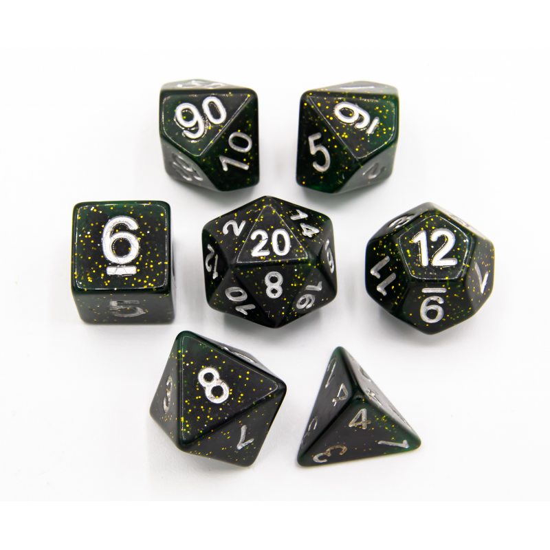 Dice Critical Hit: Poly 7 Set Dark Nebula