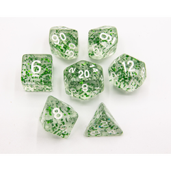 Dice Critical Hit: Poly 7 Set Glitter