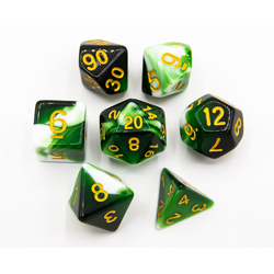 Dice Critical Hit: Poly 7 Set Milky
