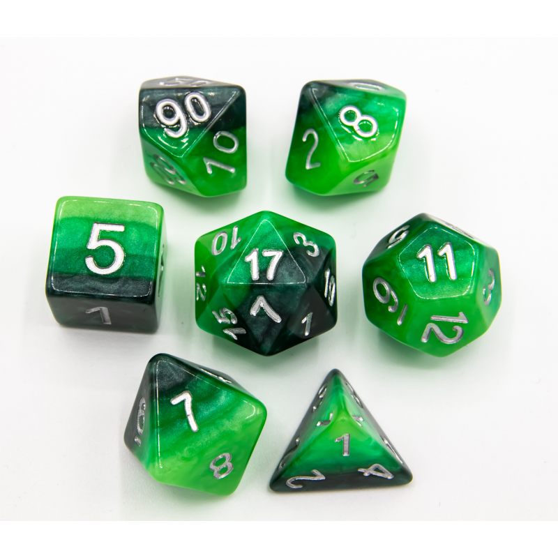 Dice Critical Hit: Poly 7 Set Multi-layer