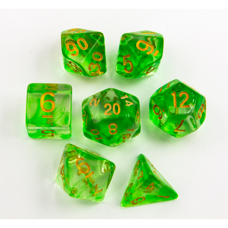 Dice Critical Hit: Poly 7 Set Nebula