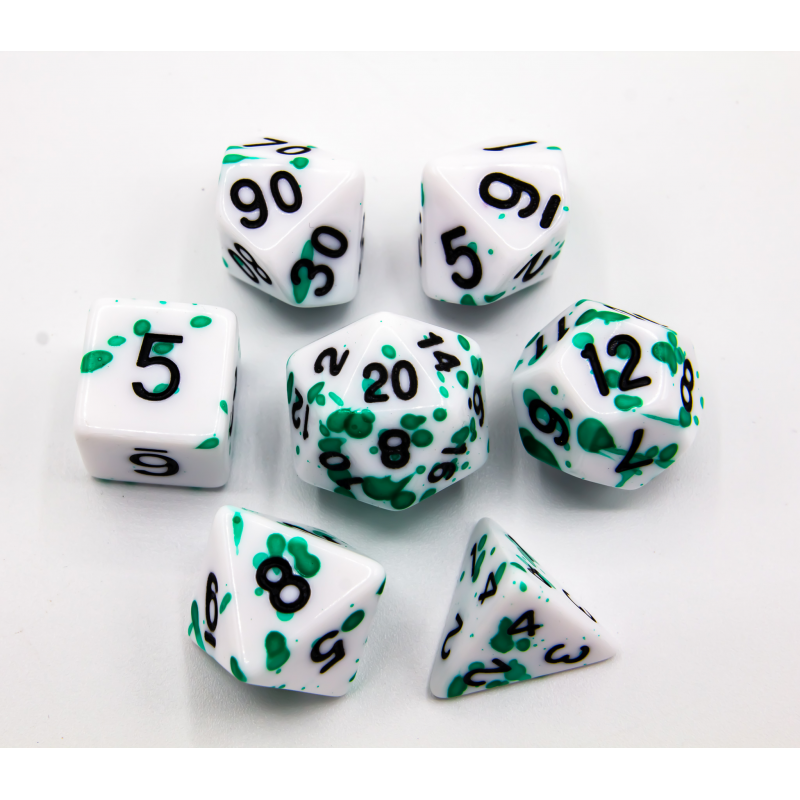 Dice Critical Hit: Poly 7 Set Speckled