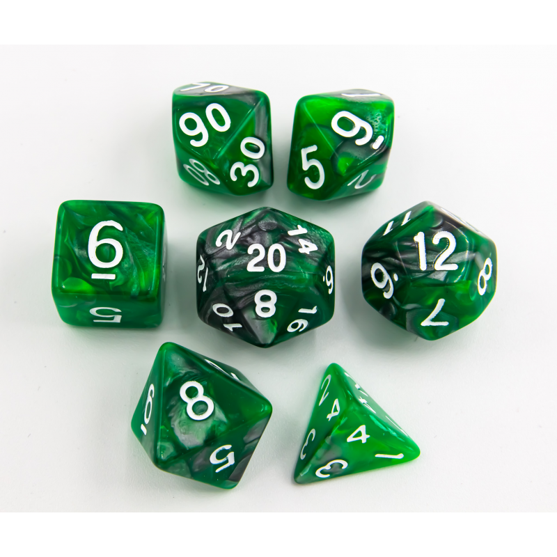 Dice Critical Hit: Poly 7 Set Fusion Steel