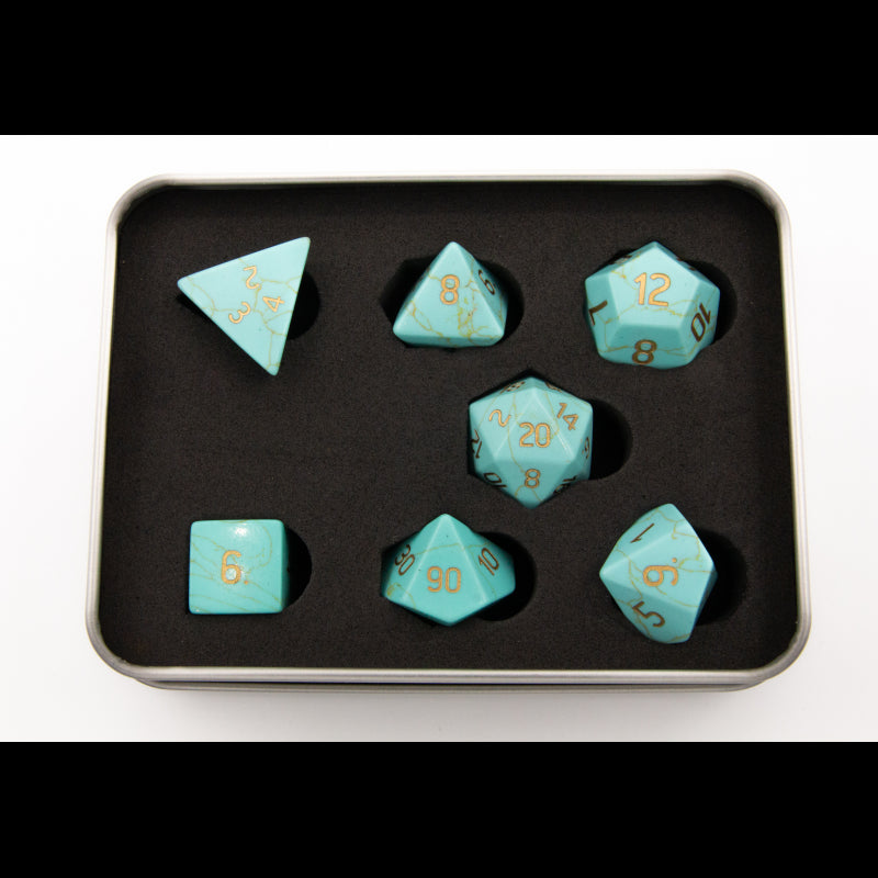 Dice Critical Hit: Poly 7 Set Gemstone