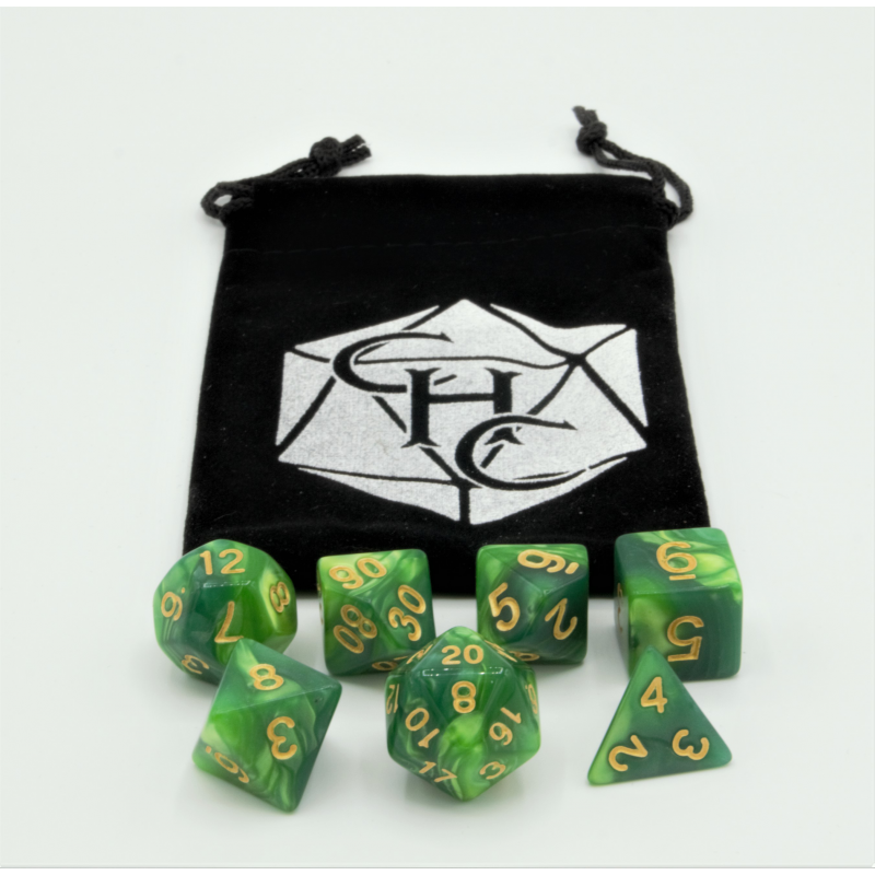 Dice Critical Hit: Poly 7 Set Fusion
