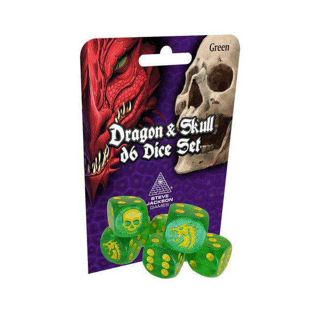 Dice Steve Jackson: Dragon and Skull D6 Dice Set