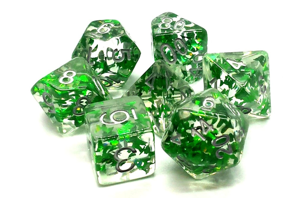 Dice Old School Dice: Poly 7 Set Infused Butterfly