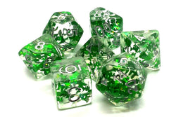 Dice Old School Dice: Poly 7 Set Infused Butterfly