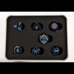 Dice Critical Hit: Poly 7 Set Metal