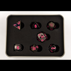 Dice Critical Hit: Poly 7 Set Metal