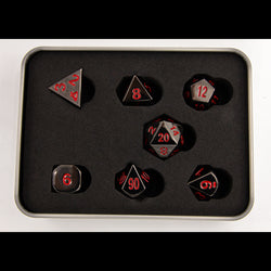 Dice Critical Hit: Poly 7 Set Metal