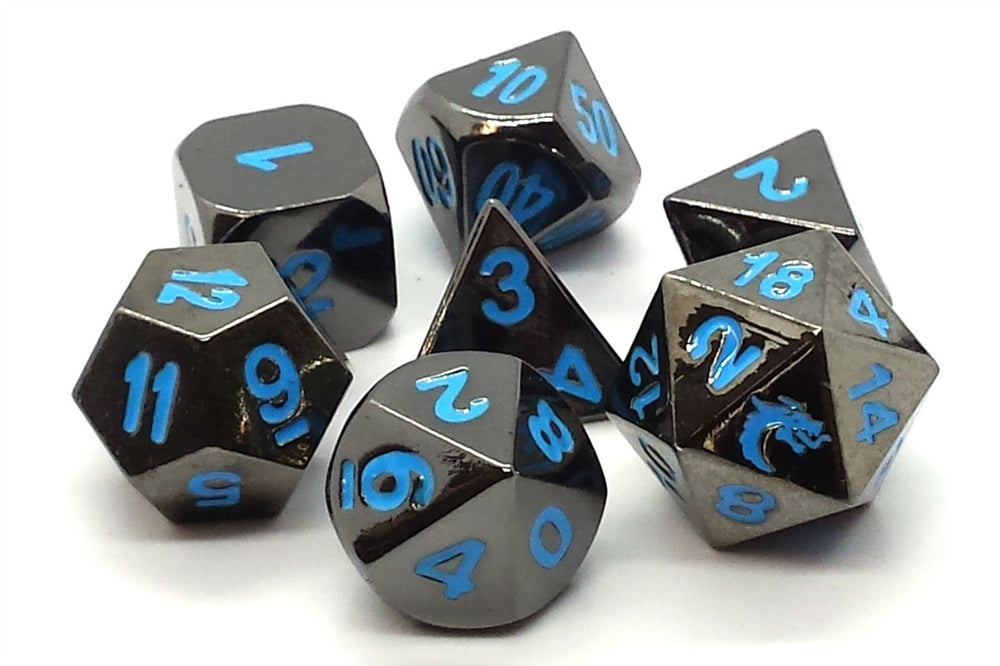 Dice Old School Dice: Poly 7 Set Metal Halfling