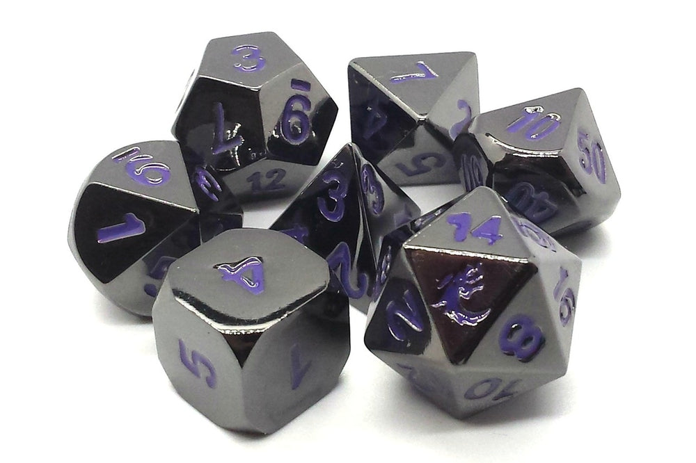 Dice Old School Dice: Poly 7 Set Metal Halfling