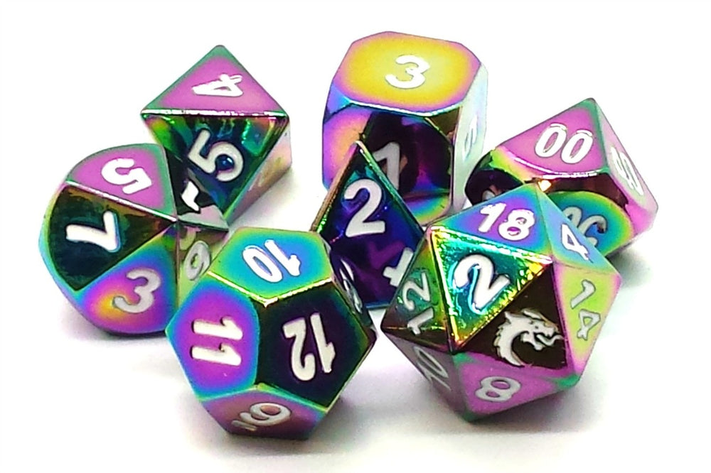Dice Old School Dice: Poly 7 Set Metal Halfling