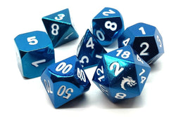 Dice Old School Dice: Poly 7 Set Metal Halfling