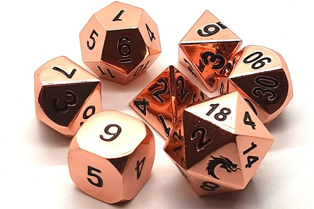 Dice Old School Dice: Poly 7 Set Metal Halfling