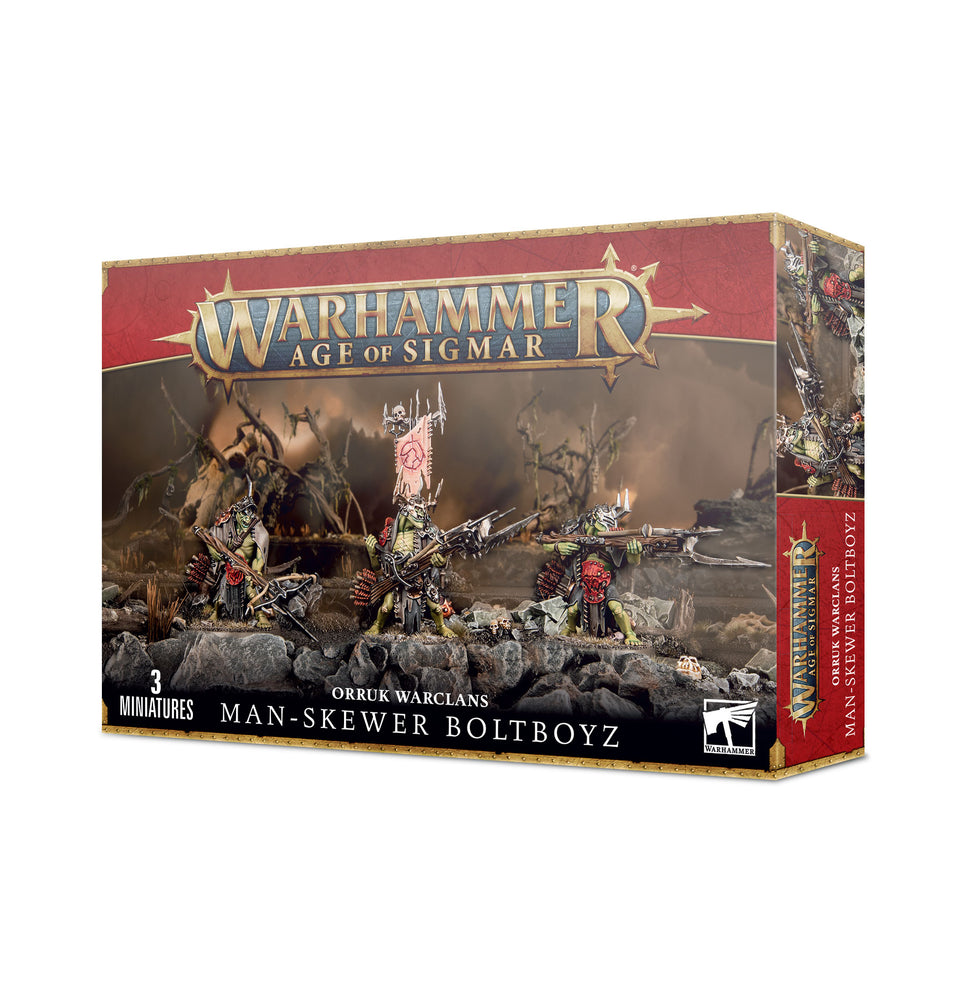 Warhammer Age of Sigmar Orruk Warclans: Man-Skewer Boltboyz