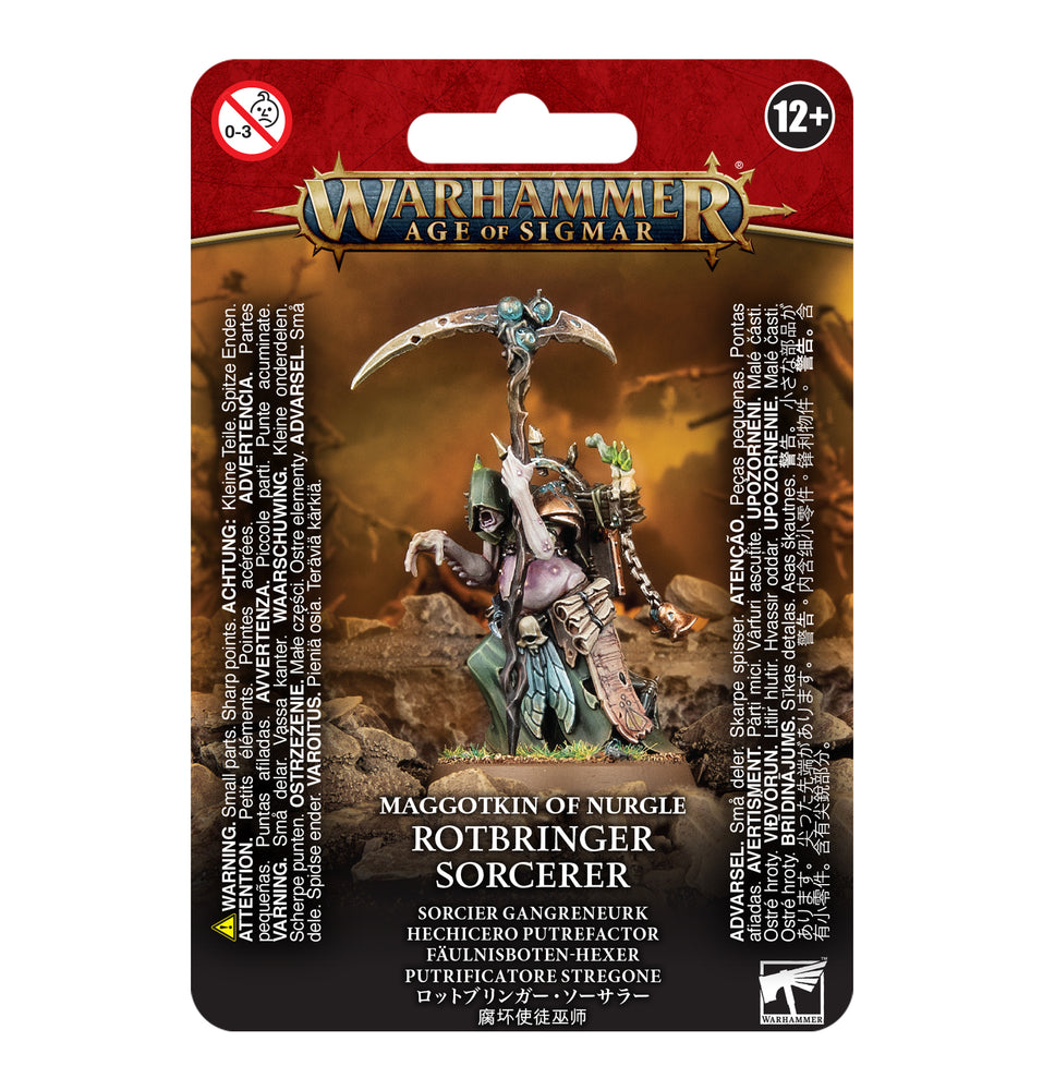 Warhammer Age of Sigmar Maggotkin of Nurgle: Rotbringer Sorcerer
