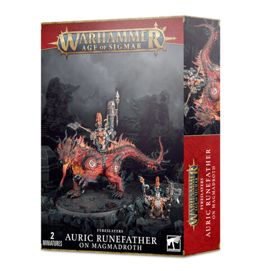 Warhammer Age of Sigmar Fyreslayers: Auric Runefather/Magmadroth