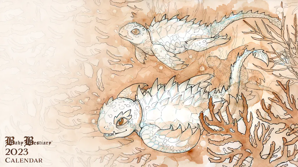 Baby Bestiary Annual Calendar 2023