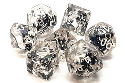 Dice Old School Dice: Poly 7 Set Infused Butterfly