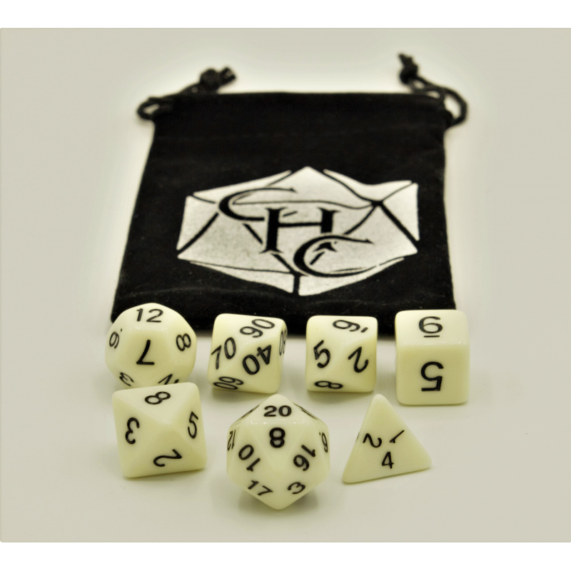 Dice Critical Hit: Poly 7 Set Opaque