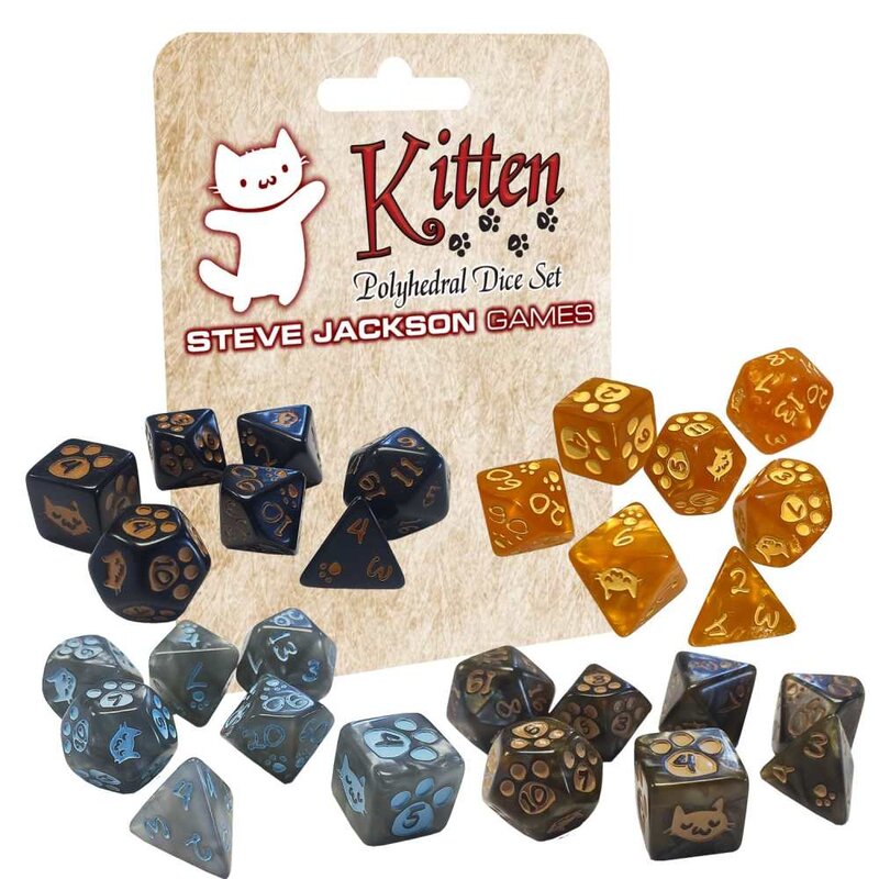 Dice Steve Jackson: Poly 7 Set Kitten