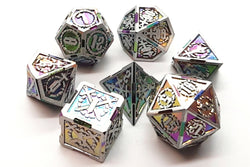 Dice Old School Dice: Poly 7 set Metal Knights of the Round Table