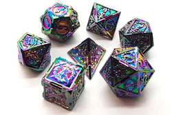 Dice Old School Dice: Poly 7 set Metal Knights of the Round Table