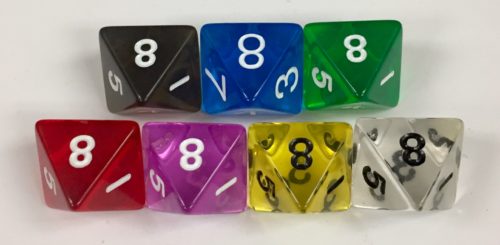 Dice D08 Translucent