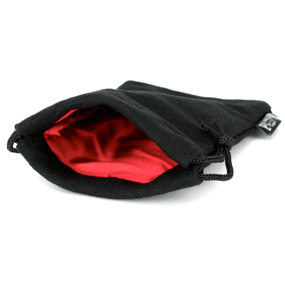 Dice Bag Easy Roller: Velvet Black W/Satin Interior 5x8 Inch