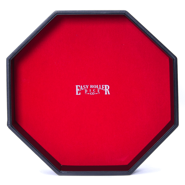 Dice Tray Easy Roller: 11.5" Octagon Shaped w/Velvet Liner