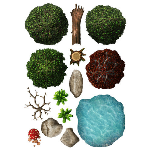 Battlemat Loke: Add-on Scenery - Wilderness