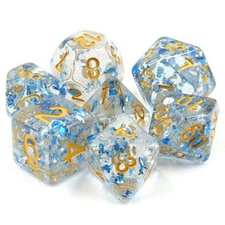 Dice Tasty Minstrel: Poly 7 Set Translucent Glitter
