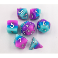 Dice Critical Hit: Poly 7 Set Multi-layer